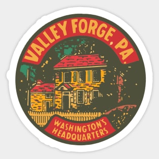 Vintage Valley Forge Decal Sticker